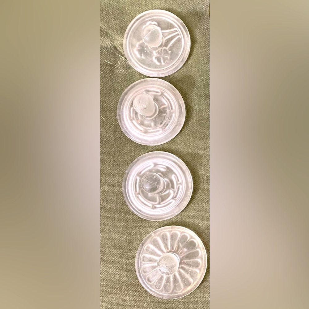 Vintage William Sonoma clear glass cookies presses perfect for parties